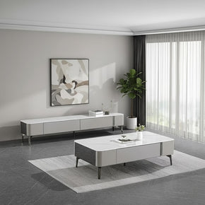 Ensemble de salon avec plateau en marbre