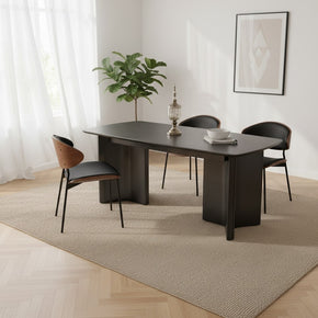 Ensemble de table à manger moderne foncé