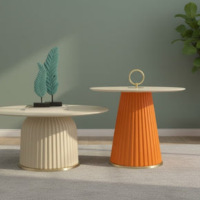 Ensemble de table d'appoint plissée