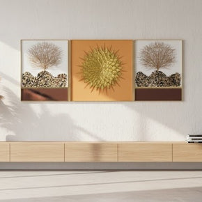 Étoile dorée et art de l'arbre stérile