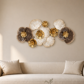 Décoration Murale Florale en Fer