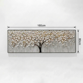 Tableau Décoratif Arbre en Relief - Art Mural Contemporain Chic